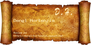 Dengl Hortenzia névjegykártya