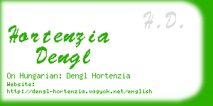 hortenzia dengl business card